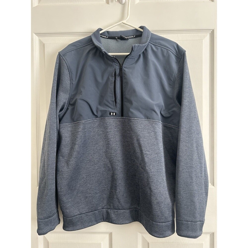Under Armour UA Golf Storm - Blue - SweaterFleece 1/2 Zip Pullover - Men's XL